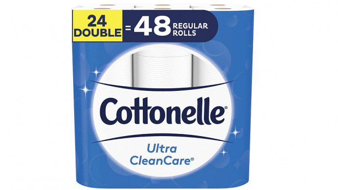 Cottonelle Ultra Cleancare Toilet Paper (24 Double Rolls) $10.44 @ Amazon