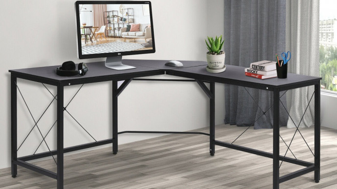 L-Shaped Computer Desk $86.99 @ eBay Store: Homcom.ca