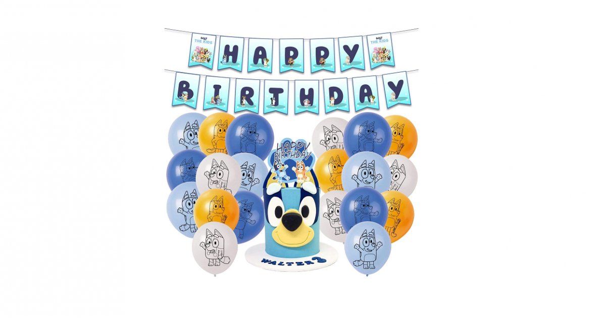 Bluey Birthday Party Kit 19.95 Amazon Store SharpHero