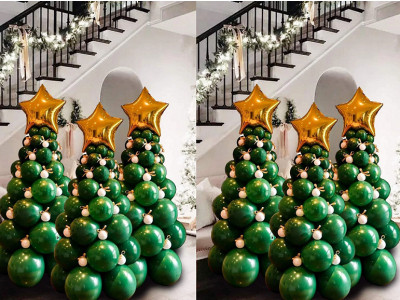 93pcs Balloon Christmas Tree $14