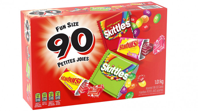 Skittles and Starburst Fun Size, 90-Count $11.99 @ Amazon Canada