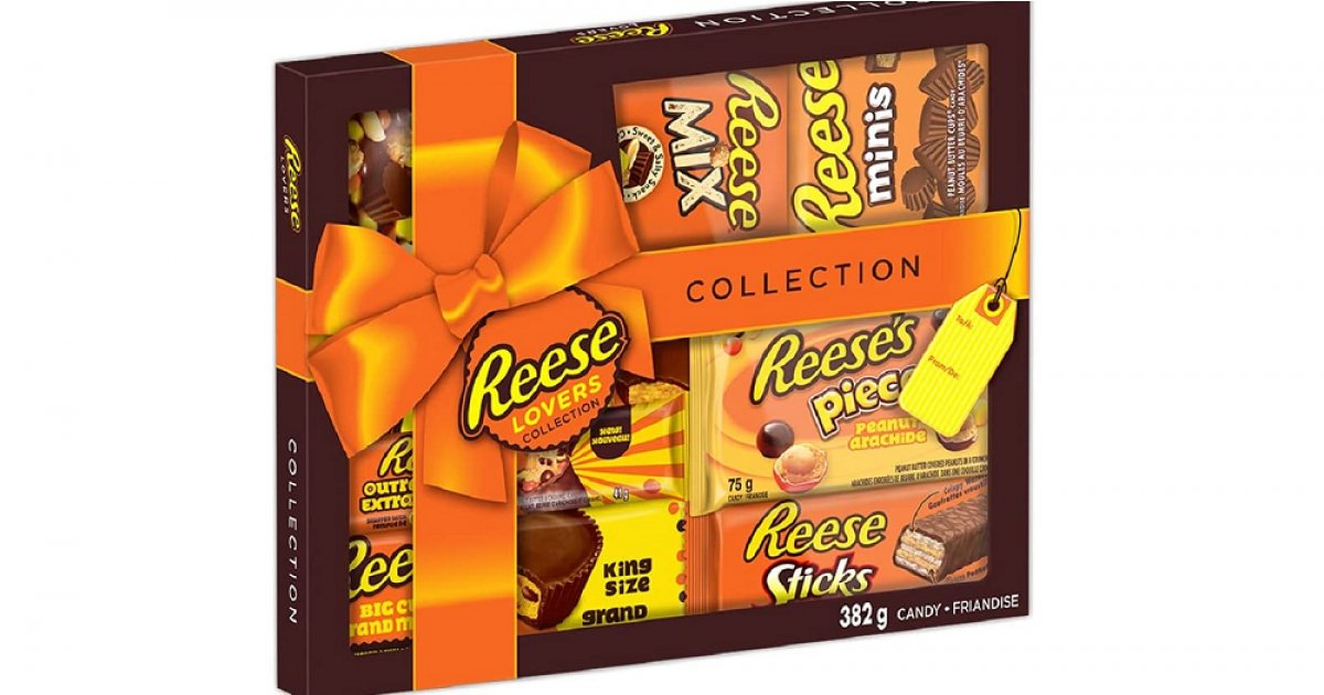 REESE Lovers Chocolate Peanut Butter Assorted Candy Gift Box 8.30 Amazon