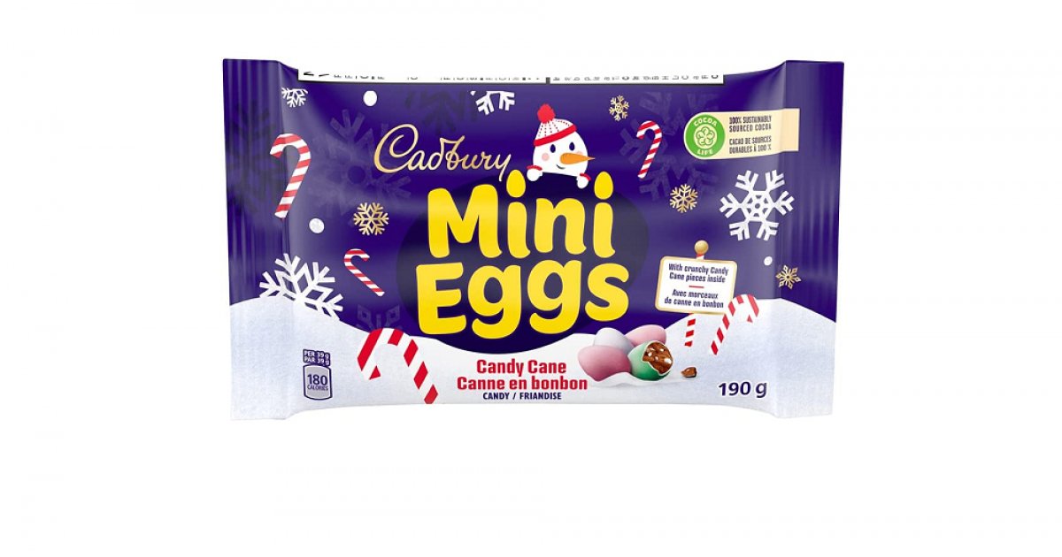Cadbury Mini Eggs Candy Cane Chocolate Candy 190g 4.79