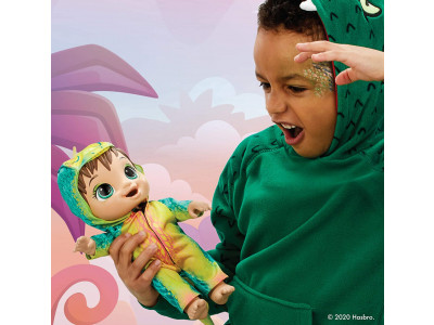 Baby Alive Dino Cuties Doll, Stegosauru $14