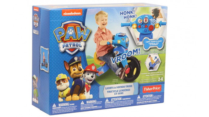 Fisher Price Nickelodeon PAW Patrol Lights and Sounds Trike $39 @ Amazon