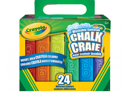 Crayola 24-Count Sidewalk Chalk Kit $4.99