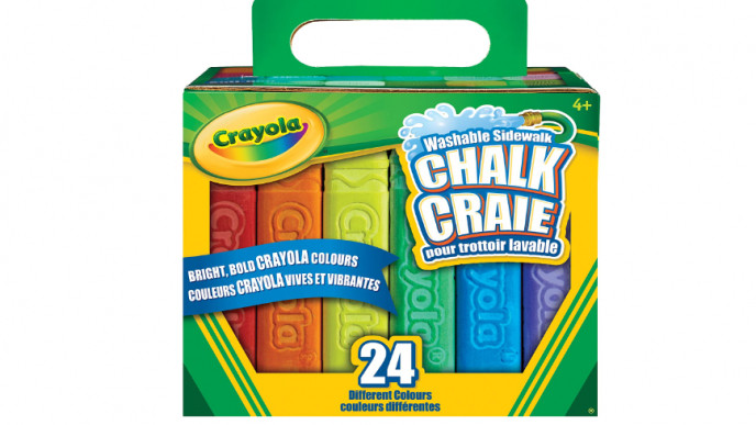 Crayola 24-Count Sidewalk Chalk Kit $4.99 @ Amazon