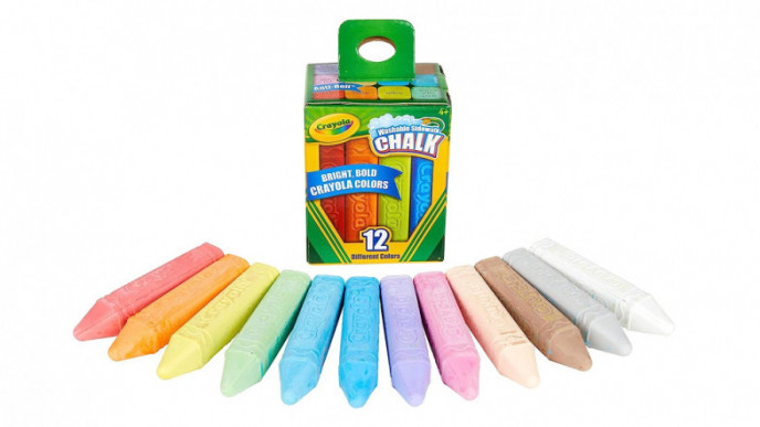 Crayola 12-Count Sidewalk Chalk $2.99 @ Amazon