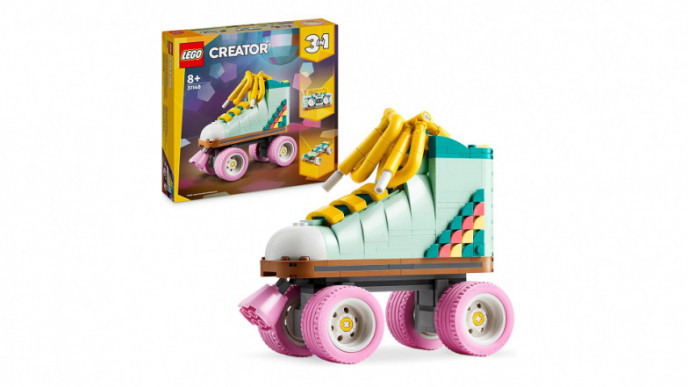 LEGO 3-in-1 Retro Roller Skate to Mini Skateboard to Boom Box Radio Set $39.86 @ Amazon