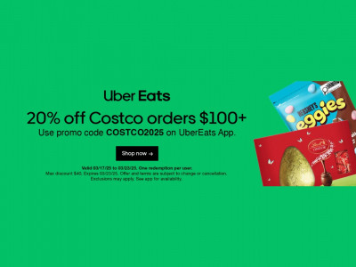 20% off Costco Canada