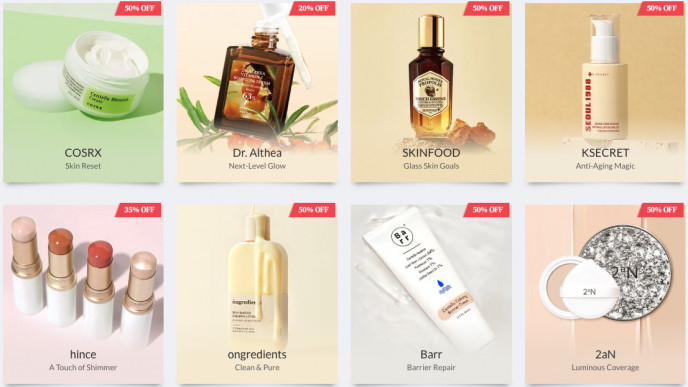 50% off YesStyle Skincare - Spring Sale