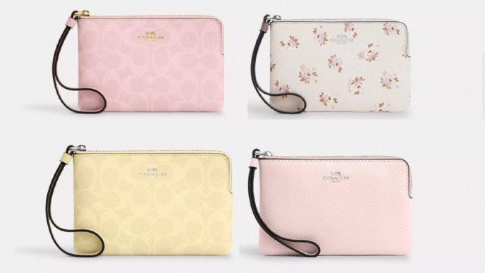 Coach: Corner Zip Wristlets from $33 (59% to 74% Off)
