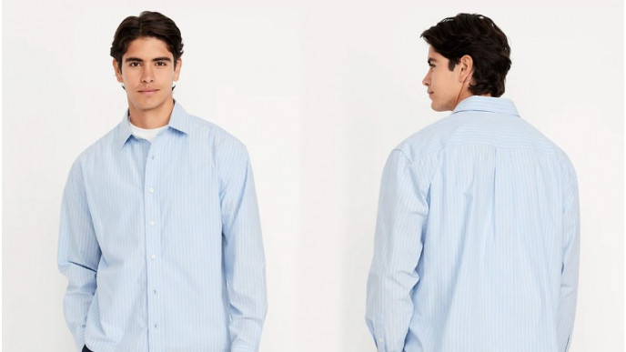 Old Navy: Oversized Cropped Poplin Shirt - 60% Off - Now $18