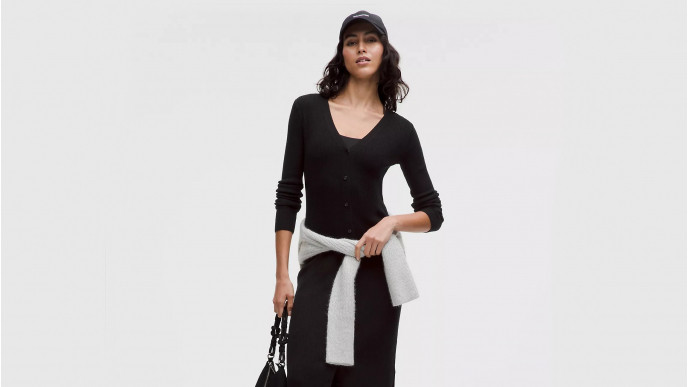 Score The Lululemon Micro Cable Merino-Blend Dress For 50% Off