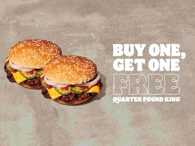 Uber Eats: BOGO Burger King Quarter Pounder