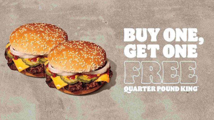 Uber Eats Canada Buy 1 Get 1 Free Burger King Quarter Pound King