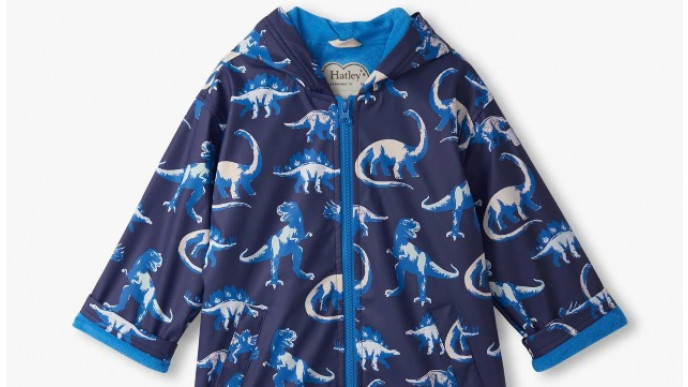 Hatley Canada: Boys' Painted Dinosaur Colour-Changing Rain Jackets 30% Off