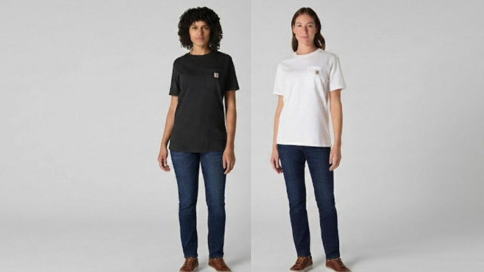 Carhartt Women's Heavyweight Pocket T-Shirt Now $19.99
