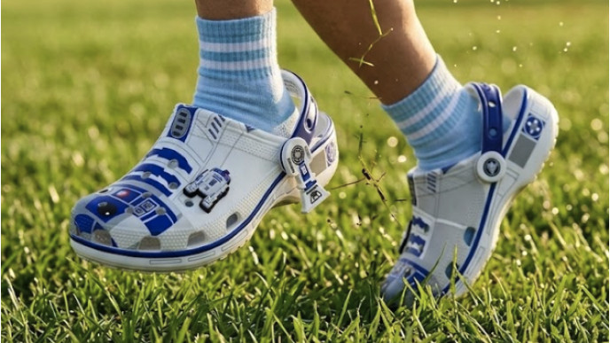 Crocs Star Wars R2D2 Classic Clogs Now $54.95 (Reg. $89.99)