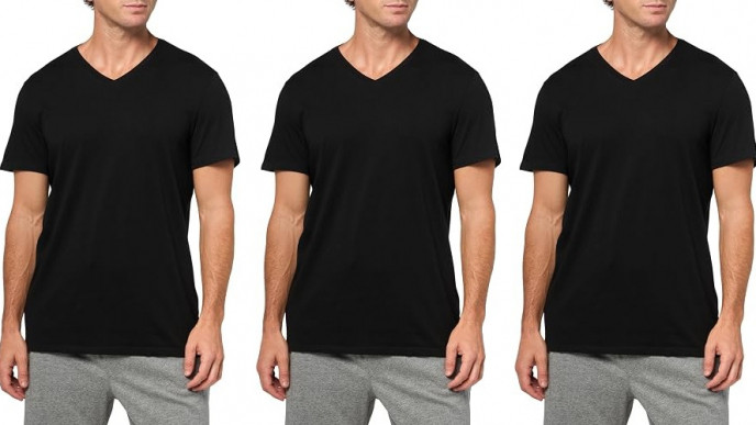 Lacoste Men's 3-Pack V-Neck T-Shirts Now $33.49
