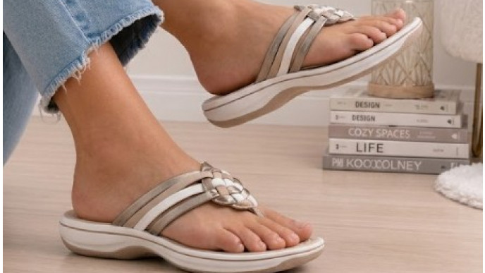 Clarks Breeze Coral Flip-Flops Now $20