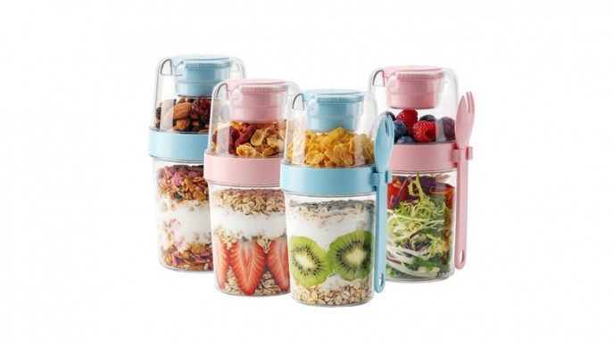 Vtopmart 4 Pack 27oz Parfait Containers Now $14.99