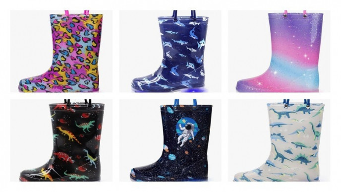 Toddler Light-Up Rain Boots From $19.51 with 30% Coupon