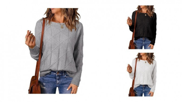 EVALESS Lightweight Batwing Sweater Now $24.99 (Reg. $48.99)