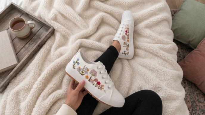 Blowfish Malibu Women's Vivid Embroidered Sneaker Oxford Now $53.10