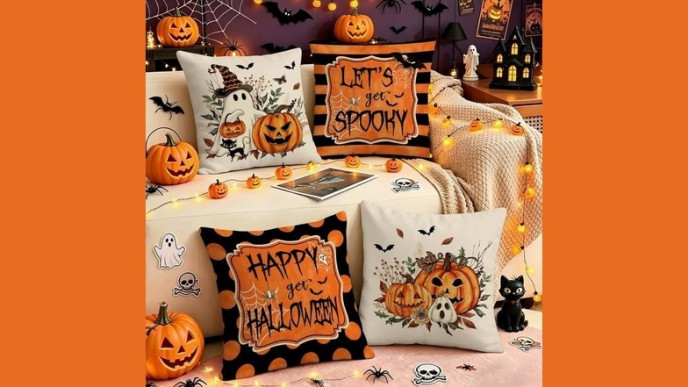 Halloween Pillow Covers Set of 4 Now $19.31 with Coupon