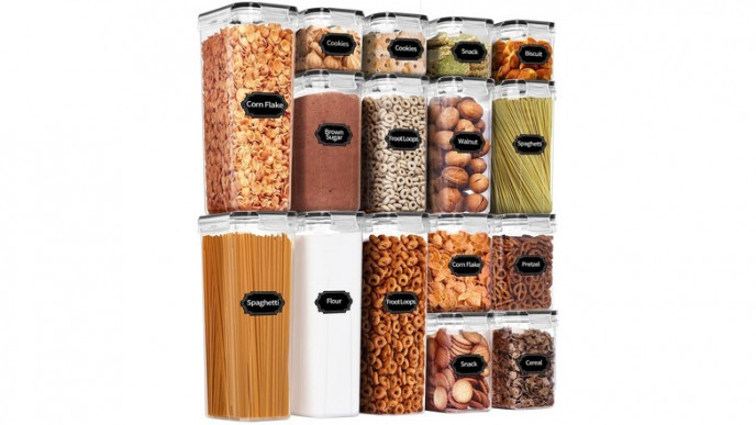 PRAKI 16-Pc Airtight Food Storage Containers Now $33.19 with Coupon (Reg. $48.99)