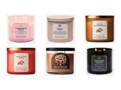 Bath & Body Works 3-Wick Candles $14.95