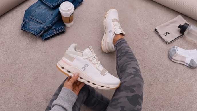 On Women's Cloudnova White/Ivory Now $100 (Reg. $200)
