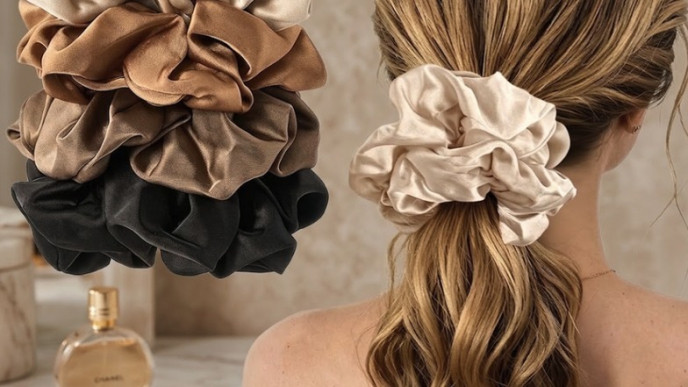Lolalet 4-Pack Jumbo Satin Scrunchies Now $12 (Reg. $18.99) + Extra Savings with Code LVL9LS3D