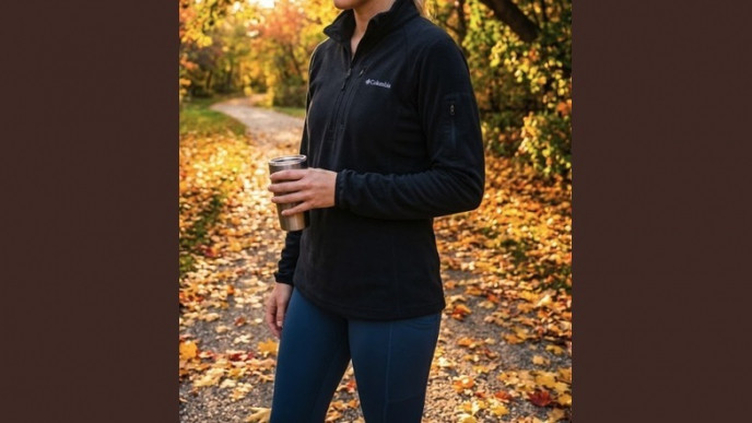 Columbia Women's Essential Hike Grid Fleece Half Zip Fleece Jacket From $51