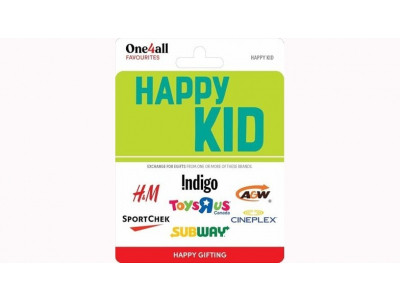 15% off Happy Kid $50 Gift Card