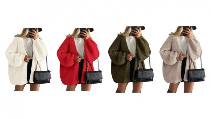 43% off PRETTYGARDEN Women's Open Front Oversized Cardigan - Now $40 (Reg. $70)