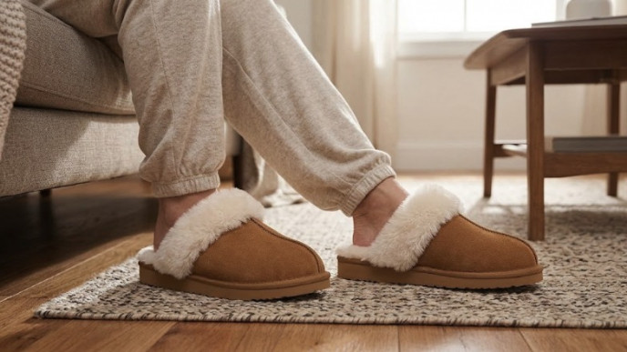 Litfun Fuzzy Memory Foam Slippers for Women From $27 (Reg. $38)