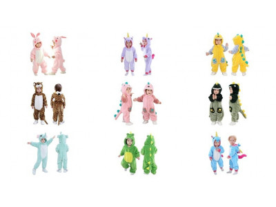 Kids' Hooded Animal Rompers From $37
