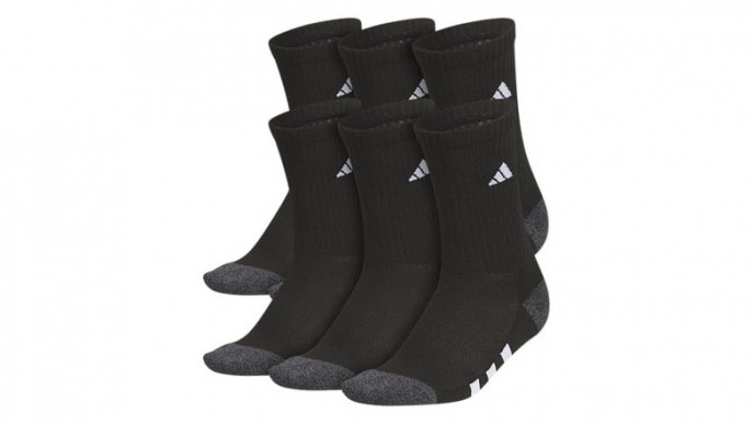 28% off adidas Kids Crew Socks 6-Pack - Now $18 (Reg. $25)