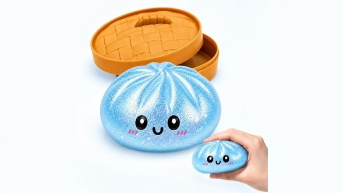 Pastel Blue Squeeze Figure with Display Holder Now $18 with Coupon