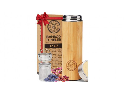 41% off LeafLife Bamboo Tea Tumbler, $10