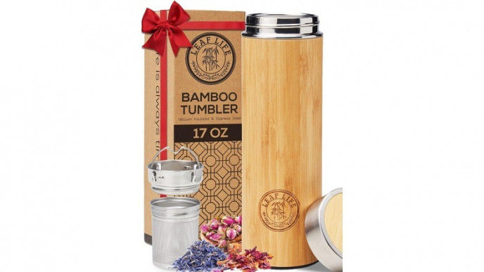 41% off LeafLife Bamboo Tea Tumbler - Now $10 (Reg. $17)