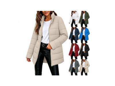 Women's Quilted Puffer Jacket Now $44