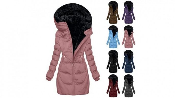 49% off Fleece-Lined Puffer Parka - $70
