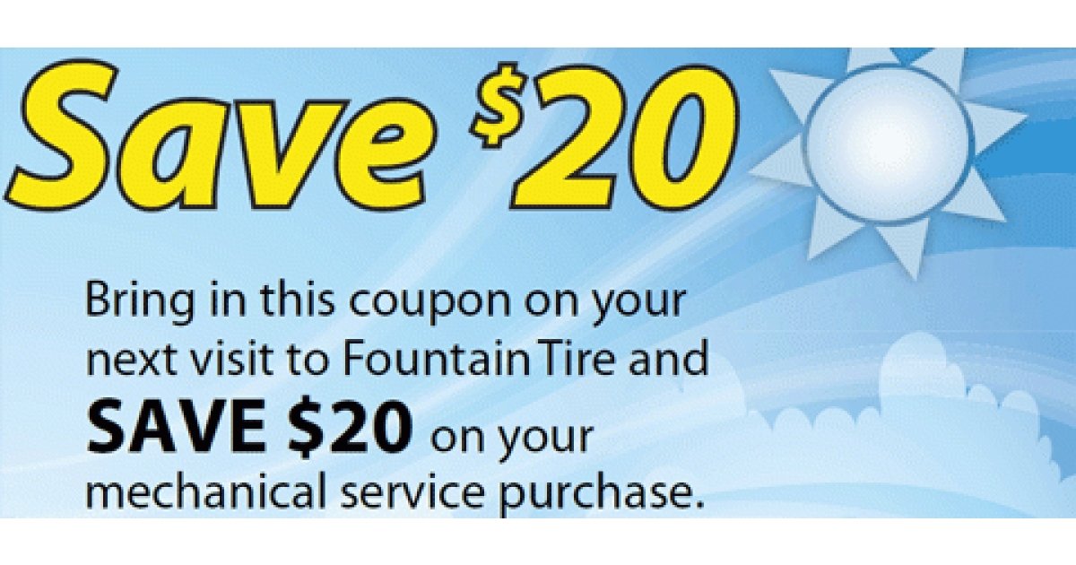 Fountain Tire Coupon