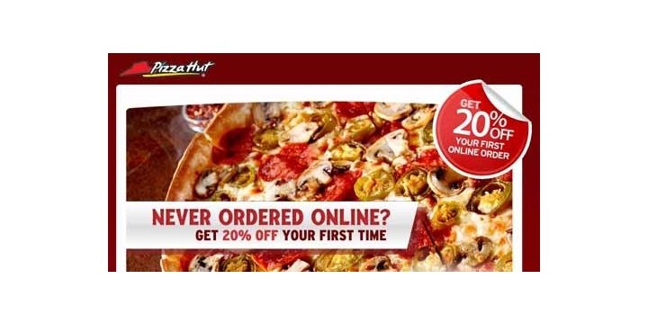 Pizza hut coupons online ordering 20 off