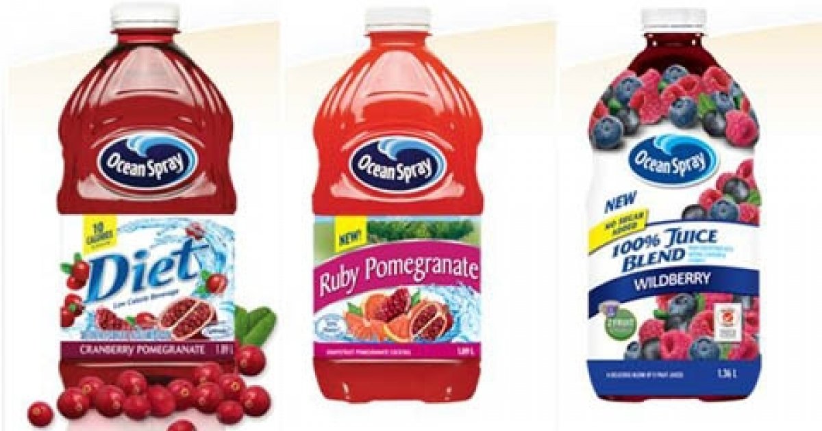 Ocean Spray Canada Save $1 Printable Coupons