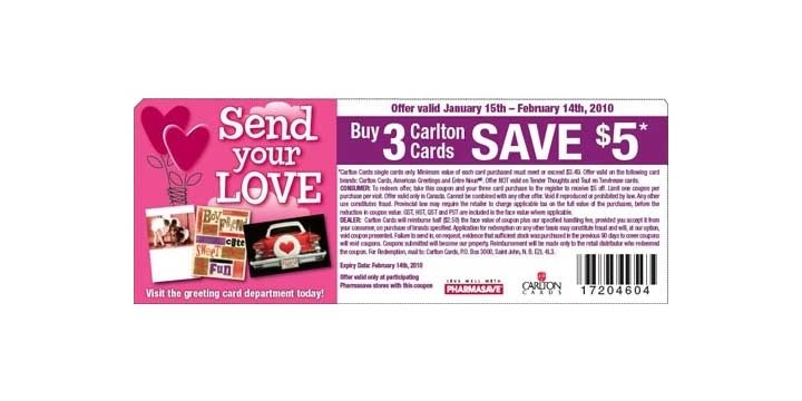 Carlton cards coupons canada
