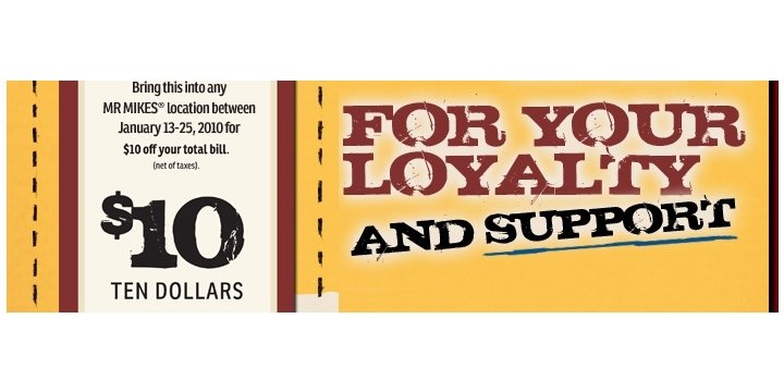 Mr coupon deals